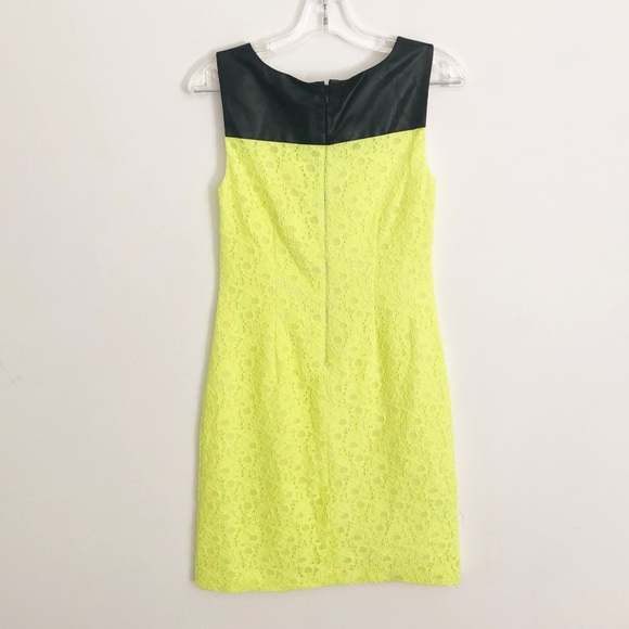 Marc New York highlighter faux leather lace dress - Picture 2 of 8